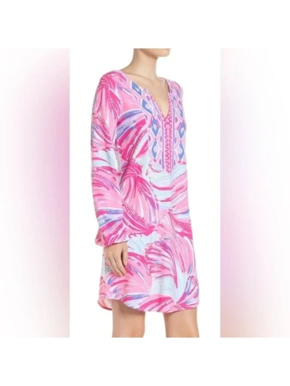 Lilly Pulitzer NWT XS Magenta Gianna Tunic Dress Oh My Guava
